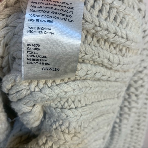 Free People My Only Sunrise Chunky Open Cable Knit Oversized Slouchy Sweater - Picture 14 of 16